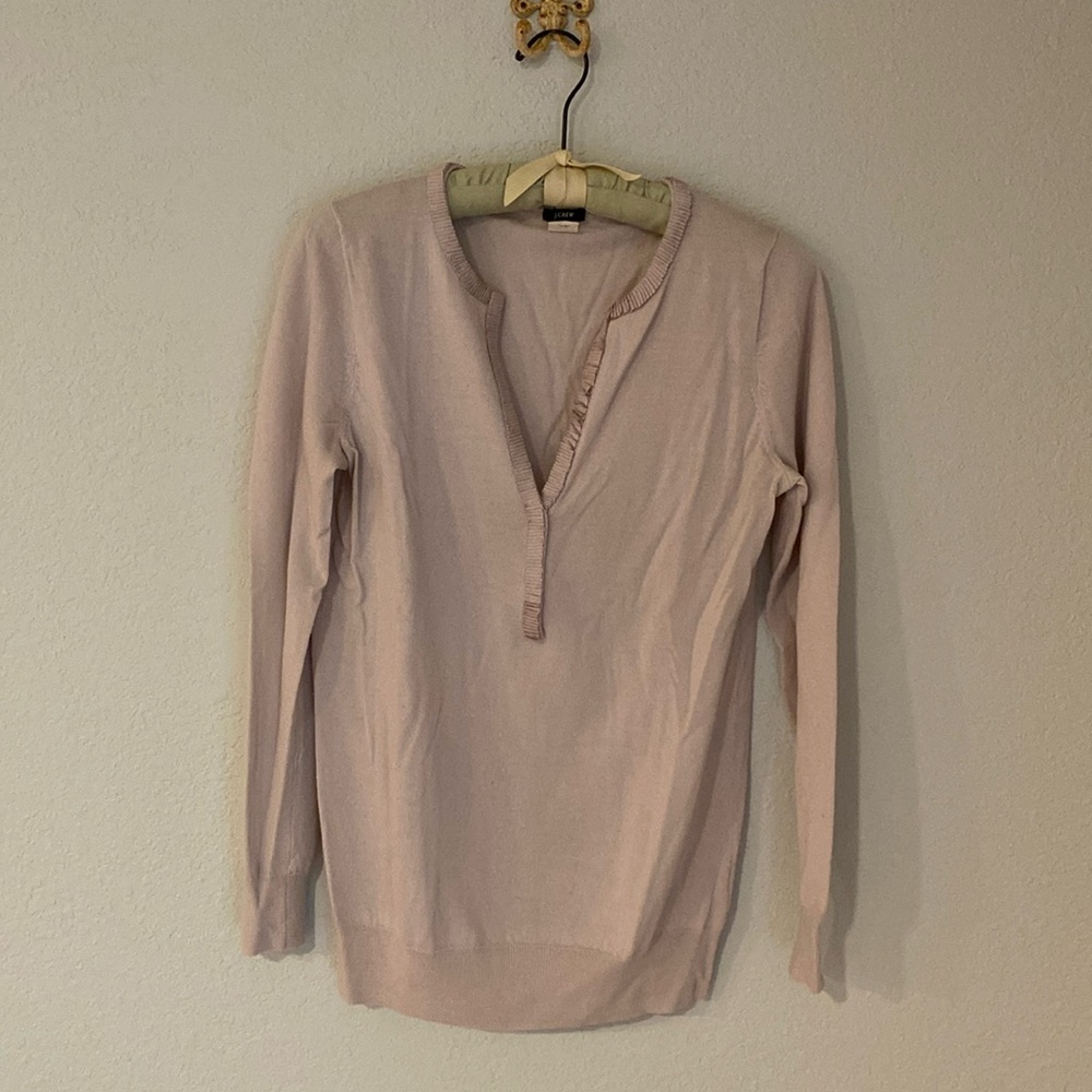 J.Crew merino wool henley sweater